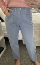 Vintage 90s The Limited Blue Pants Made In USA Stranger Things Size 6 28/27