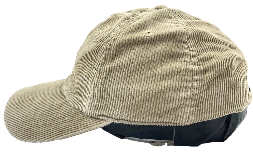 Nautica Hat Cap Corduroy Strap Back Tan Spell Out Baseball Golf Dad Mens Adult - Image 2 of 4
