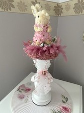 Ostergesteck mit Hasen / Landhaus Shabby Chic 