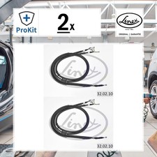 2x ORIGINAL® Linex Seilzug, Feststellbremse für Opel Zafira / Zafira Family B