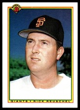 Rick Reuschel 1990 Bowman #223 Giants MLB READ FREE SHIPPING AutographDen