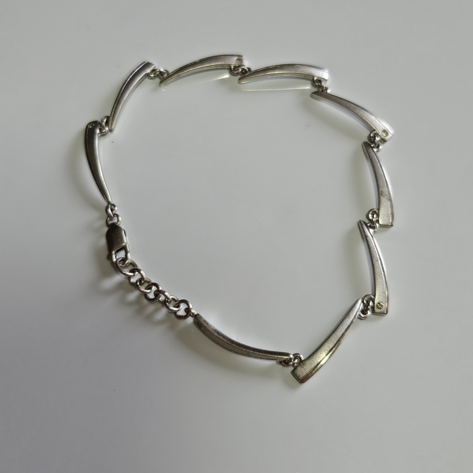 Sterling Silver Diamond Accent Rectangular Bracel… - image 15