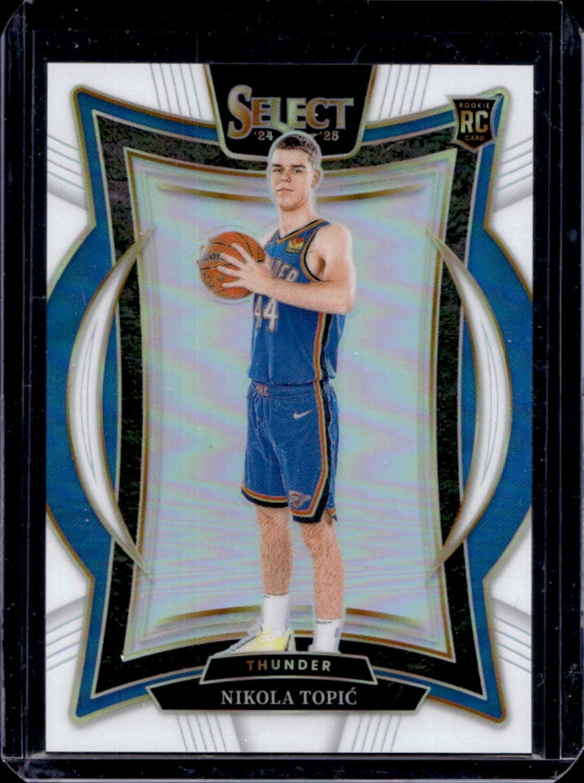 2024-25 Panini Select Nikola Topic Concourse RC White Prizm #/149 Thunder