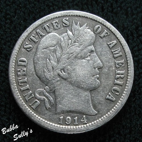 1914-S Barber Dime — photo from another recent sale