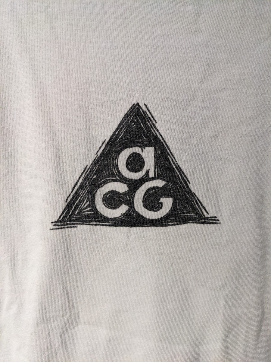 Vintage 90s Nike ACG Center Logo White X-Large T-Shirt | eBay