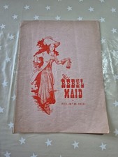 Vintage Program For The Rebel Maid at The Granada Theatre, Shrewsbury, 1952