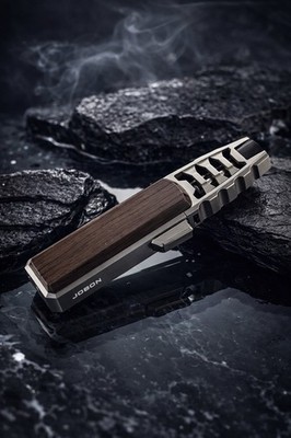 Windproof Straight Torch Blue Flame Lighter Refillable BROWN Color
