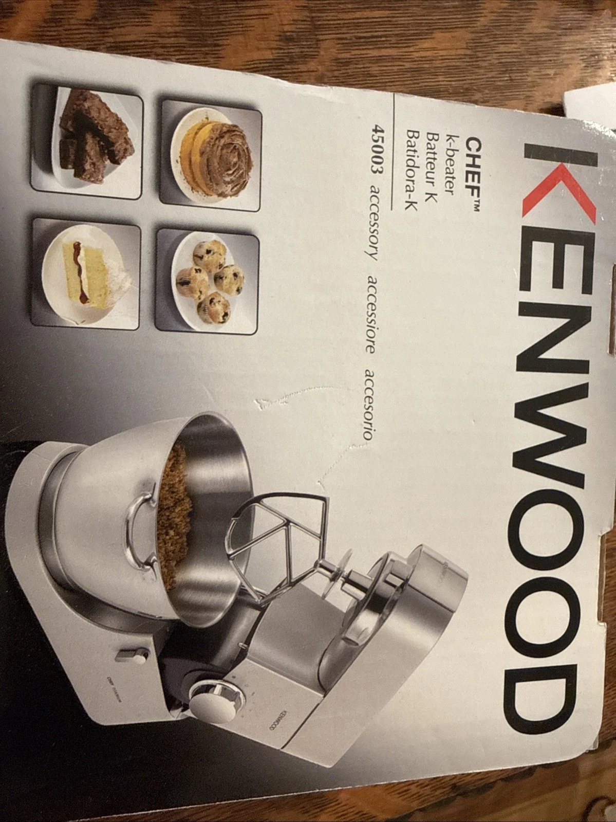 Kenwood Stand mixer K-beater/45003/chef
Opens in a new window or tab