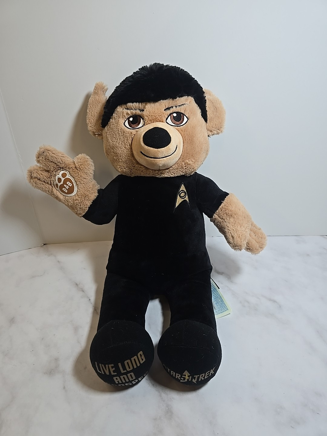 2016 Build a Bear Star Trek Spock Live Long & Prosper 18 inch Plush Exclusive