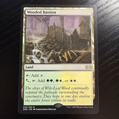 Wooded Bastion Rare Regular MTG Double Masters #332 NM