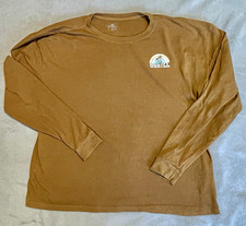 O'Neill Brown Long Sleeve Crew Neck Graphic Logo T-Shirt Men's Size L