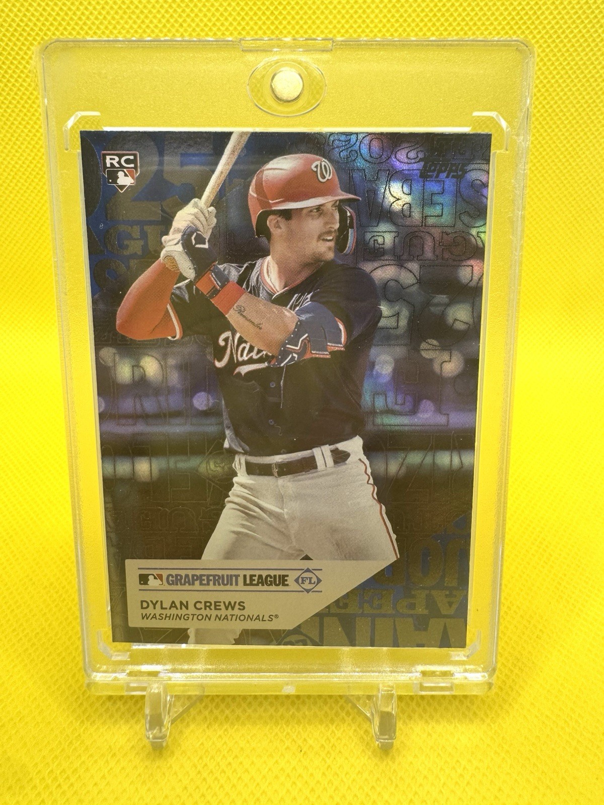 2025 Dylan Crews RC - Topps Series 1 Training Grounds #TG-20 Blue Foil  /150 💎