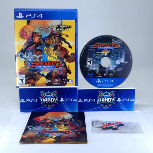 Streets of Rage 4 PS4 CIB W/ Keychain + Artbook - PlayStation 4
