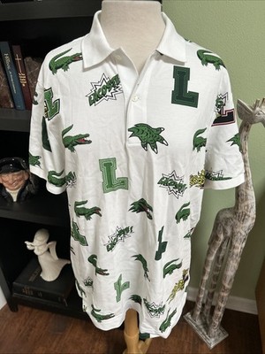 Lacoste Men s Holiday Reg Fit Crocodile Print Polo Shirt