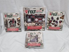 Bucilla Felt Holiday Creations Kit Lot Wall Hanging Ornaments Pillow Patch