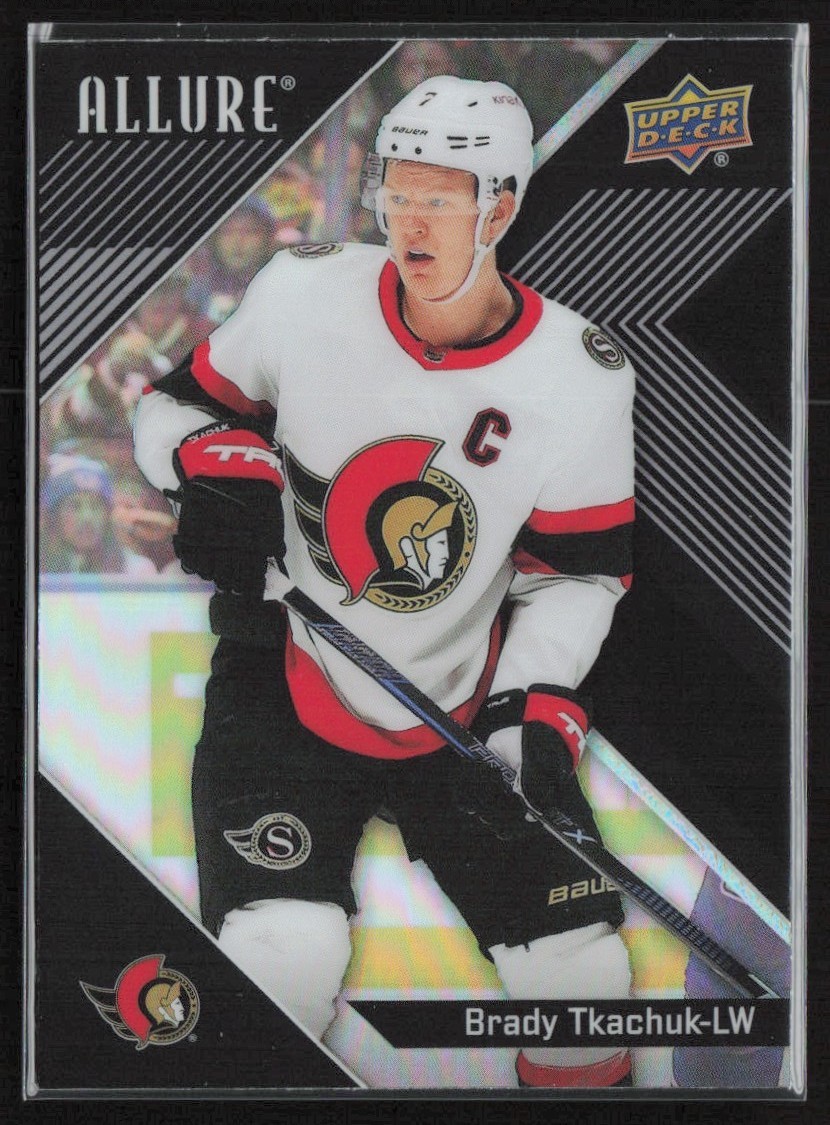 2024-25 Upper Deck Allure Black Rainbow Brady Tkachuk Senators #78 Hockey Card
