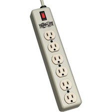 Tripp Lite Waber Power Strip Metal 5-15R 6 Outlet 5-15P 6' Cord 6SPDX 