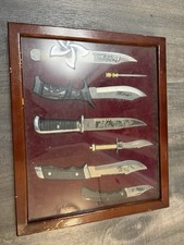 Vintage Stainless Steel Bowie Knife Set Complete