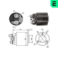 ERA Magnetschalter Starter ZM591 FüR Daewoo Fiat Chevrolet Opel 12V 54Mm Corsa