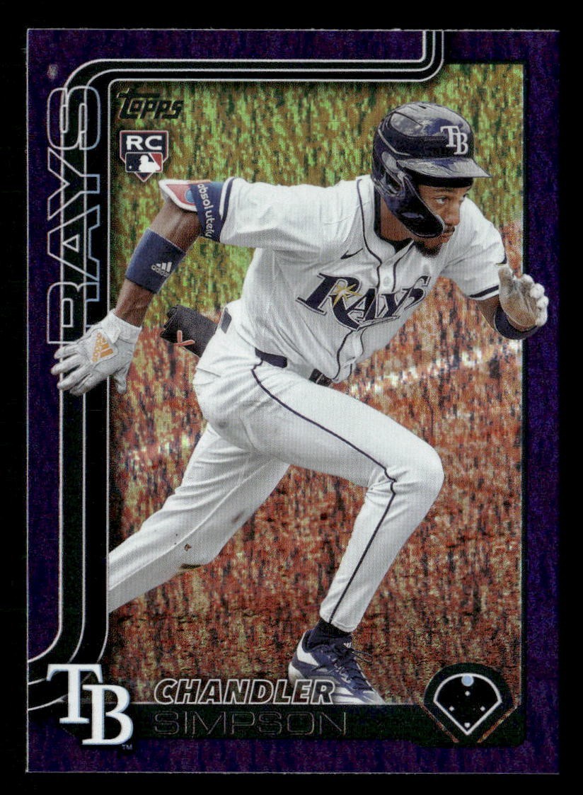 2025 Topps Update Purple Holo Foil #US277 Chandler Simpson RC /250