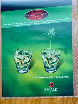 Bacardi Cocktail Academy Rum 2002 Vintage Ad Werbung Reklame