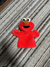 Vintage Elmo Hand Puppet by Tyco - Plastic Eyes - Soft - Vintage 1995