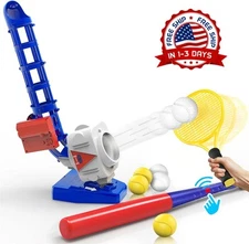 Juguetes de máquina de lanzamiento, lanzador de tenis y béisbol 2 en 1 NUEVO US