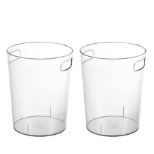Anyoifax Small Trash Can Plastic Wastebasket 1.5 Gallon Round Garbage Contain...