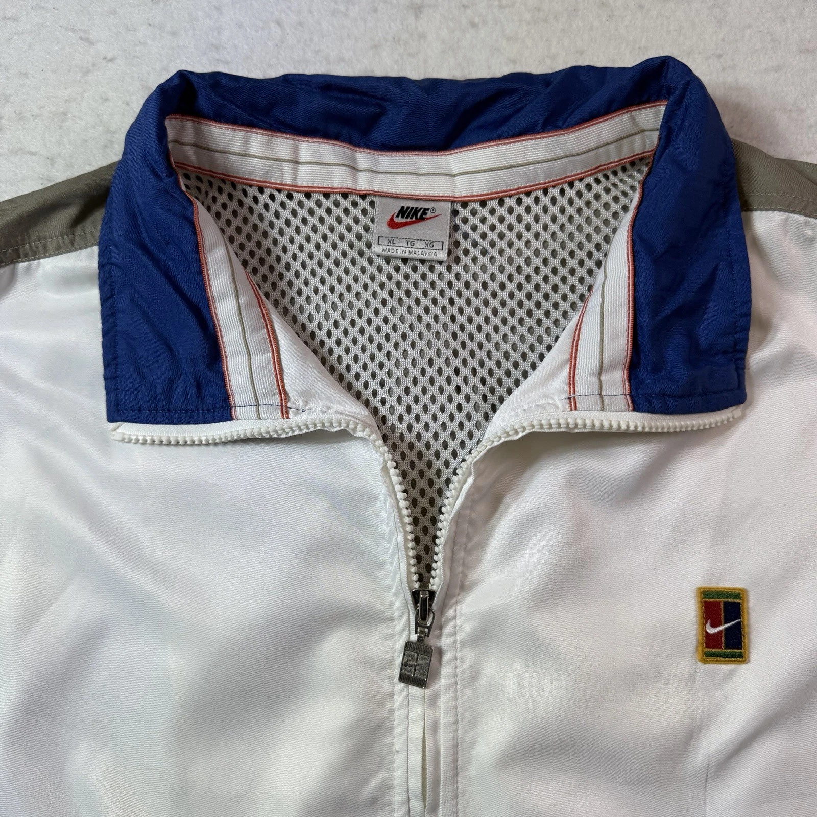 Nike Andre Agassi Jacket Full Zip Tennis Challenge Court 90s Windbreaker Size XL image 3