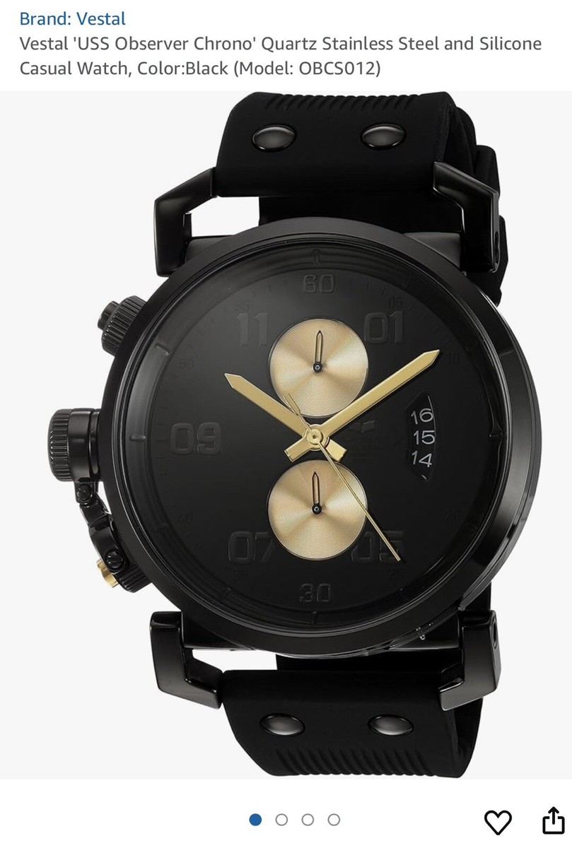 vestal Observer　時計 VESTAL USS OBSERVER CHRONO WATCH | BLACK/POLISHED/GOLD Used