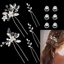 Hair Accessories for Women Wedding Hair Pins Set Hair Jewelry for Silver 3