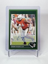 2024 Score Football #396 Leonard Taylor III Green Parallel RC Auto New York Jets