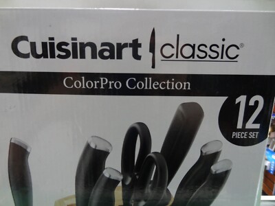 NEW Cuisinart Classic ColorPro Collection 12-piece Knife Block Set