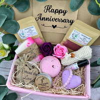 Anniversary gift hamper for Wife Girlfriend Gift for her Personalised