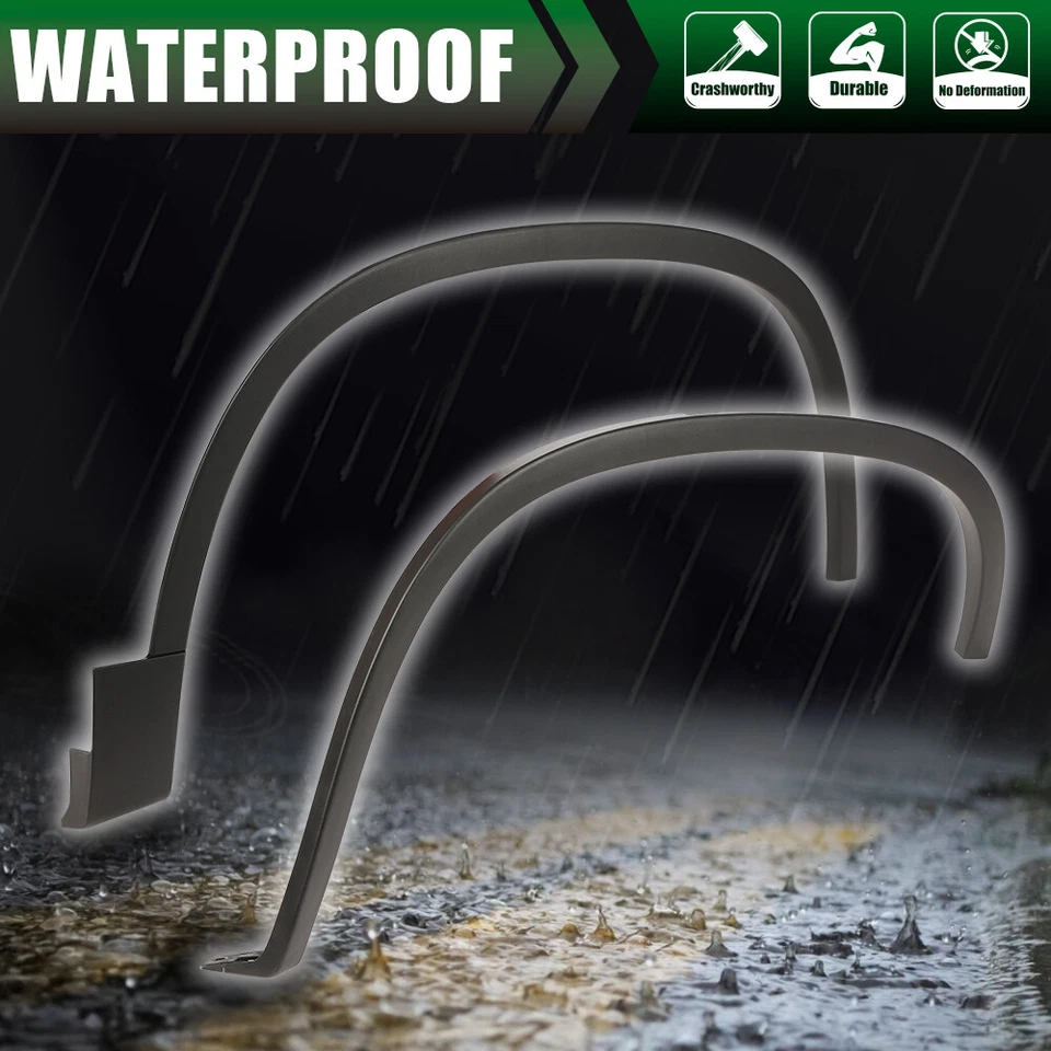 Front & Rear Fender Flares Moulding Trim Fit For 2012-17 Volkswagen Tiguan - Imagem 2 de 4