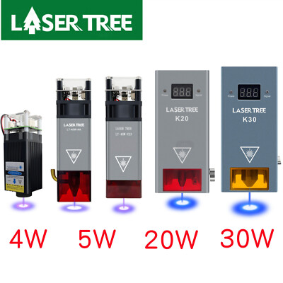 LASERTREE 4W 5W 20W 30W 40W 60W Optical Power Laser Cutting Engraver Module Head