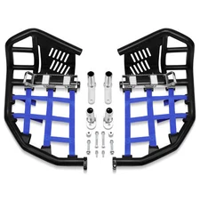 For 09-17 YFZ 450R 450X YFZ450R Nerf Bars Pro Peg Black Bar With Blue Nets
