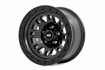 Rough Country 82 Series Wheel One-Piece Semi Gloss Black 18x9 6x135 -12mm