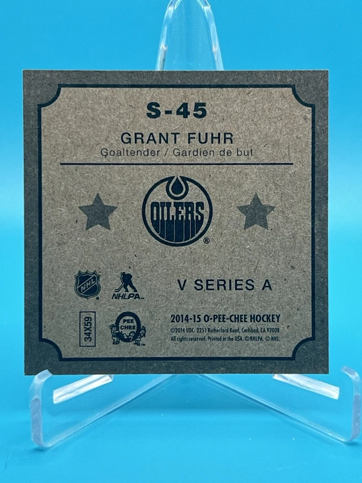 2014-15 O-Pee-Chee OPC V Series A Grant Fuhr #S-45 HOF - Image 2 of 2