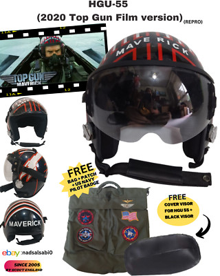 HGU-55 TOP GUN MAVERICK 2020 FIGHTER PILOT HELMET+BAG 