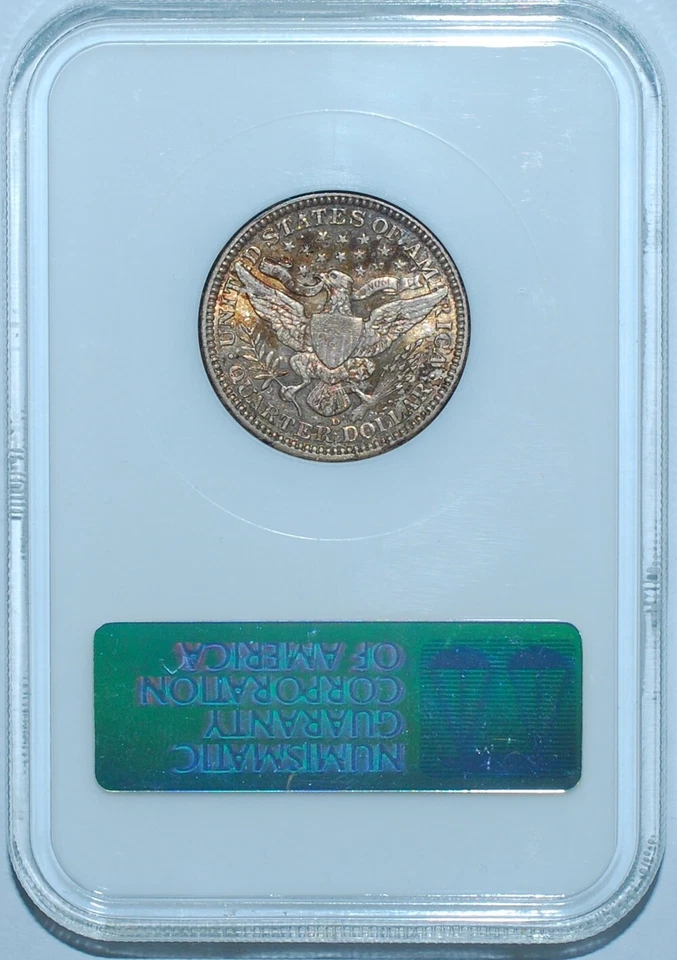 1914 D NGC MS63 Barber Quarter Old Holder - Image 2 of 2