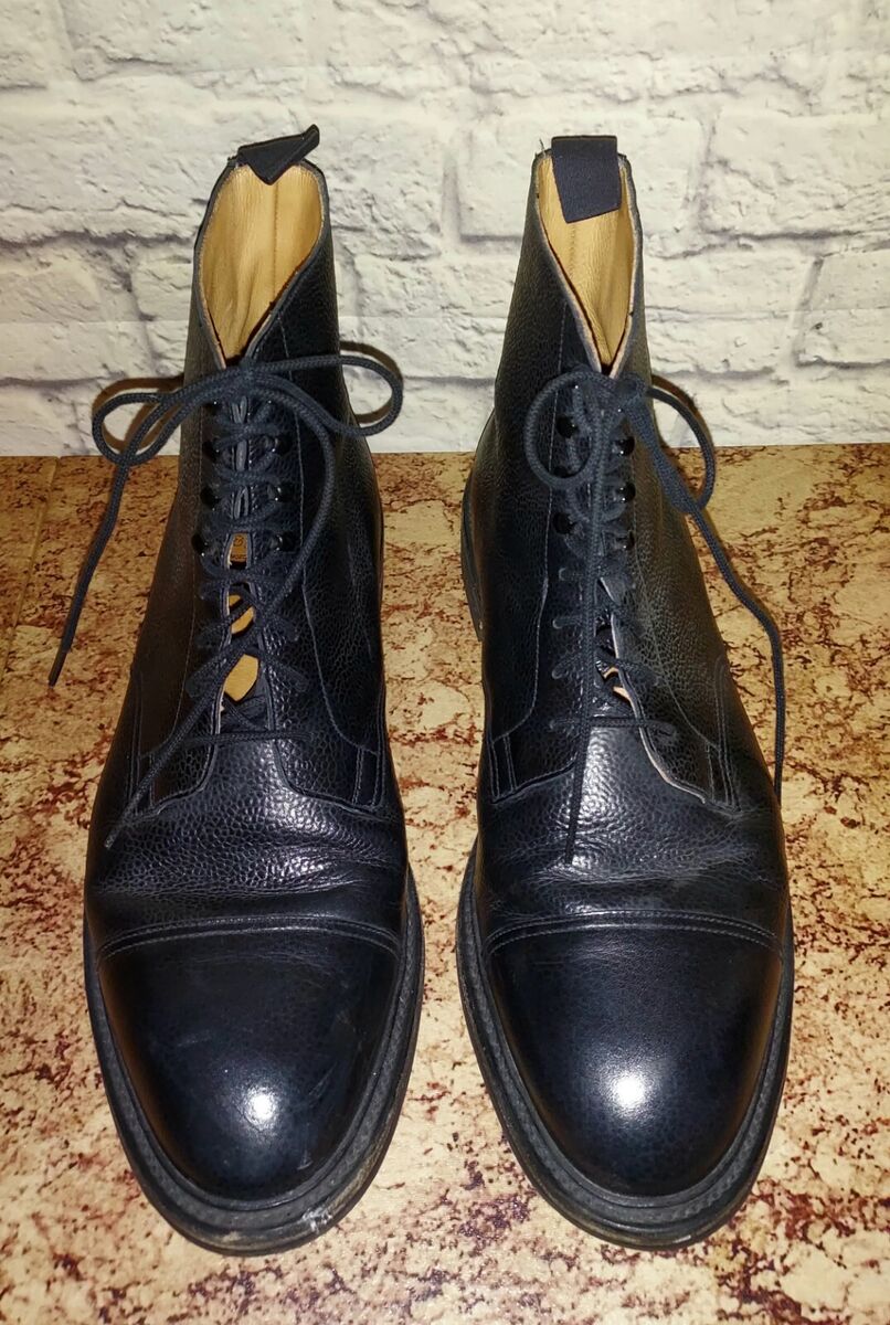 Crockett & Jones Coniston Black Scotch Grain Leather Boots Crockett & Jones Coniston Black Scotch Grain Leather Boots