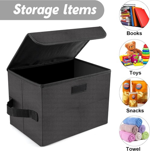 Vinyl Record Storage Box LP Organizer with Lid Holds Upto 60 Vinyl Albums - 第 6/9 張圖片
