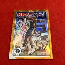 2019-20 Zion Williamson Hoops Premium Stock Get Out the Way #17 Orange (RC)