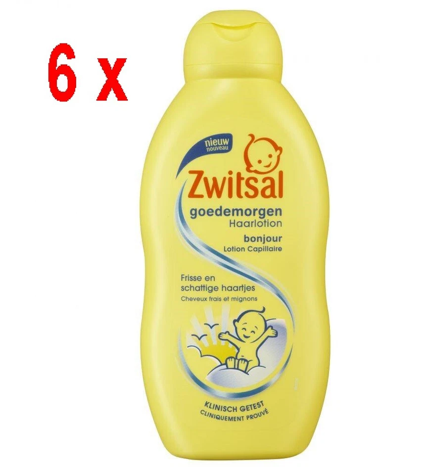 27,17€/L- Zwitsal Baby HairLotion Guten Morgen-Pflege für Haar,Kopfhaut- 6x200ml