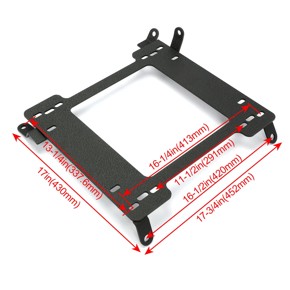 For 1993-2007 Subaru Impreza WRX STI Racing Seats Base Bracket Rail Track Pair - Image 2 of 4