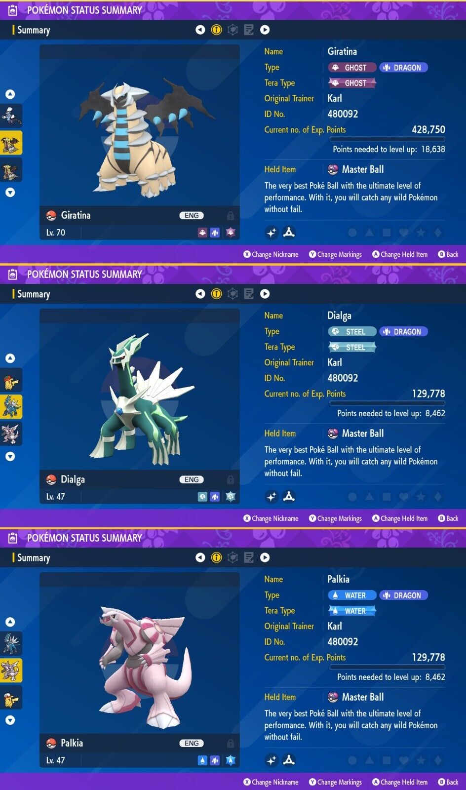 ✨ SHINY DIALGA PALKIA GIRATINA ✨ EVENT EXCLUSIVES for Pokemon Scarlet &  Violet!! $7.99 - PicClick