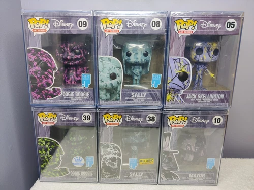 Funko Pop Nightmare Before Christmas Oogie Sally Mayor Jack Art Series Set