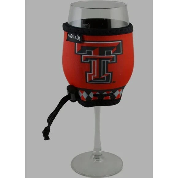 Woozie Texas Tech Red Raiders Paquete Conjunto de Regalo Mangas de Copa de Vino Aisladas Foto 4 de 4