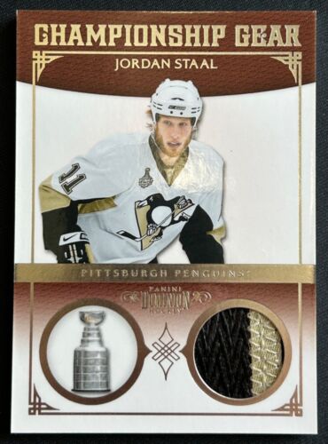 2010-11 Panini Dominion JORDAN STAAL Championship Gear /50 Penguins Hurricanes - Picture 1 of 4